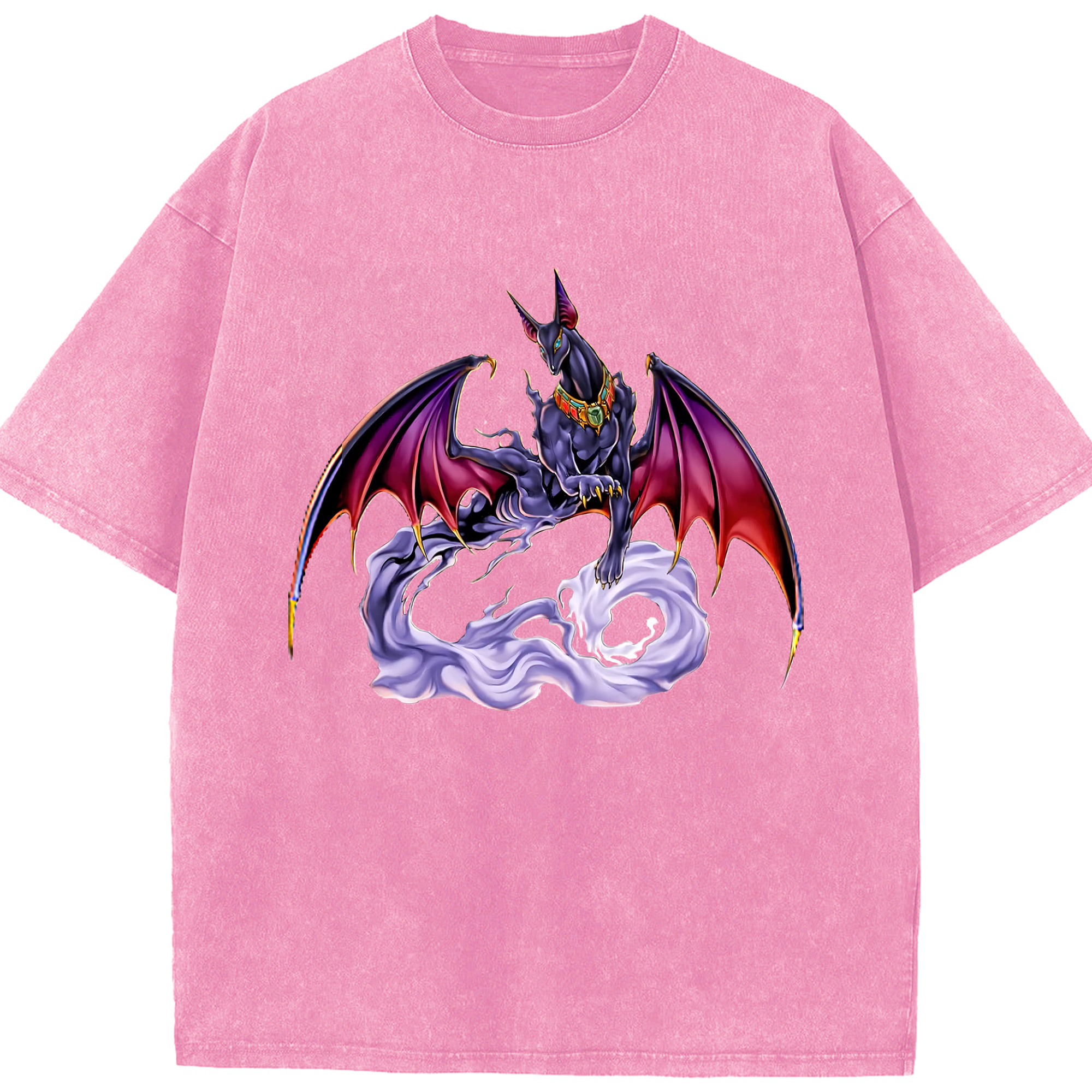 （画像用） 遊☆戯☆王 Yu-Gi-Oh! 綿100% ヴィンテージ風 半袖Tシャツ（フロントプリント）